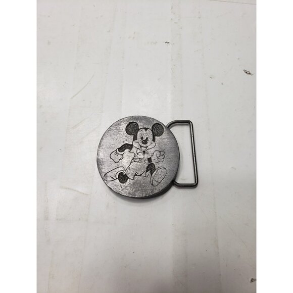 Vintage 1970’s Running Mickey Mouse Belt Buckle Walt Disney Productions - Picture 1 of 11
